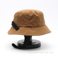 Brown 100% poliestere all'ingrosso cappello da secchio all'ingrosso